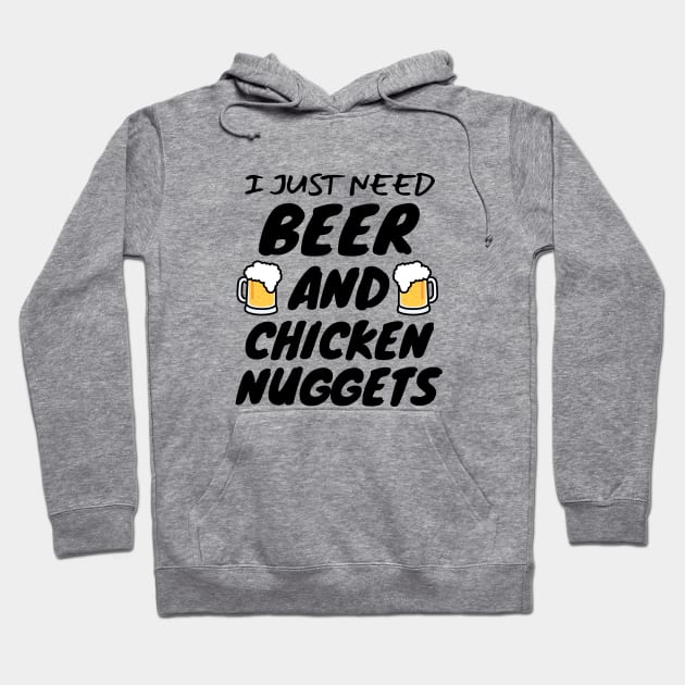 Beer And Chicken Nuggets Hoodie by LunaMay